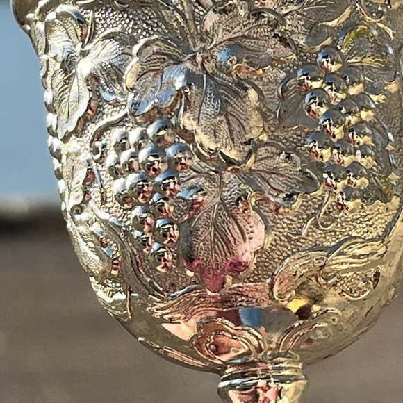 NIB Set of Six Silver-plated, Gold lined Sherry, Sweet Port, Liqueur Goblets - Picture 8 of 9